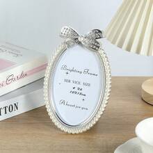 1pc/3Pcs Small Flower Photo Frame, Picture Framework, Baroque Picture Support Desktop Picture Framework, Wedding Decoration Framework, Gift 6 -Inch Home Decoration,Random Inner Paper