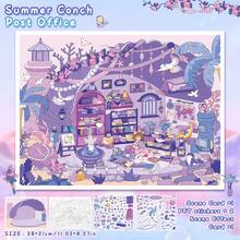 2张宠物贴纸 + 1张场景纸板 + 1张参考图，4种款式的迷你风景贴纸、场景贴纸、3D房屋贴纸可供选择，适用于剪贴簿、趣味贴纸、笔记本电脑贴纸、Kindle手机贴纸。 - 彩色 - 查看 16