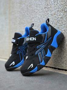 1 par de zapatillas con cordones de malla transpirable para adolescentes, zapatillas de correr de caña baja para chicos adolescentes, zapatos ligeros y de moda para estudiantes, adecuados para primavera, verano, otoño e invierno