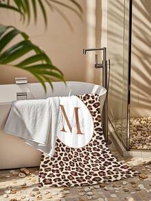 1PC Personalized Custom Beach Towel With Text Design, Customized With Your Name. Perfect For Use On The Beach, By The Poolside, And During Beach Vacations. This Multifunctional Beach Towel Is Ideal For Outdoor Beach Activities, Travel, And Provides Comfort When Lounging, Sunbathing, And Relaxing. A Unique Gift For Her, Him, Mother, Father, Girlfriend, Boyfriend. - Multicolor - View 4