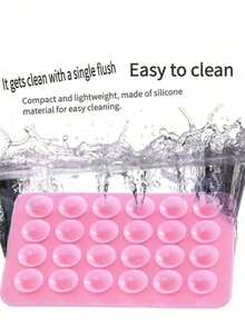 3pcs/1pc Silicone Phone Anti Slip Suction Cup Silicone Suction Cup Self-Adhesive Tape Suction Cup Sticker Phone Anti Slip Sticker Mobile Power Supply Back Sticker Suction Cup Double-Sided Suction Cup Holder - Multicolor - View 3