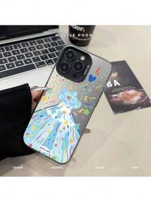 Custodia per telefono compatibile con Apple 11 12 13 14 15 16 Pro Max Plus, con motivo carino di montagne, aereo e placcatura, custodia protettiva compatibile con 17 Pro, 17 Pro Max, 17, 16 - Z1 - Visualizzare 1