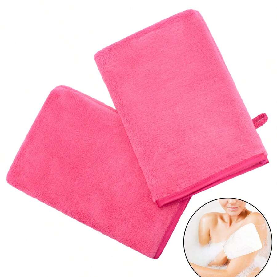 Exfoliating Gloves, Double Shower Scrub Gloves Shower Gloves Exfoliating Women's Body Exfoliation To Remove Dead Skin (Multiple Colors Available)