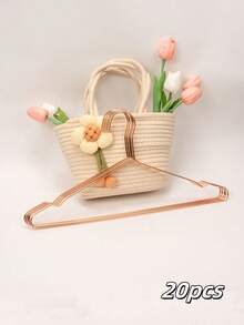 20 chiếc móc treo áo sơ mi bằng nhôm mạ vàng, dài 16,5 inch, kiểu dáng thời trang và bền chắc, nhẹ và cứng cáp, thích hợp cho vest, áo khoác và váy. - mặc định - Xem 10