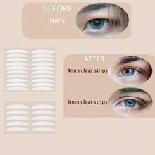 Breathable Invisible Double Eyelid Tape, Double-Sided Eyelid Makeup Adhesive Tape, Transparent