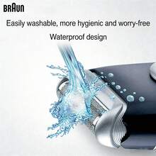 Braun M60 電動刮鬍刀 迷你便攜機身 乾電式供電無需充電 旋蓋設計既是保護蓋也是手柄延伸 118g 輕量化 差旅通勤口袋易收納 男士日常適配 - 黑色 - 查看 5