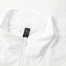 Ropa de protección solar Adidas, chaqueta unisex ligera de seda helada, ropa de protección solar - Blanco - Ver 4