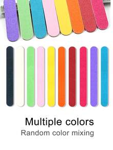 100/180目黑色指甲锉砂纸，直型指甲修甲砂纸条，高品质不掉屑指甲修甲砂纸条 - 黑色 - 查看 2