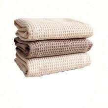 3pcs Waffle Patterned Kitchen Dish Cloths, Thick Absorbent, Lightweight Polyester Towels With Textured Grip, Suitable For Drying Dishes And Hands, Kitchen Towels - Multicolor - View 17