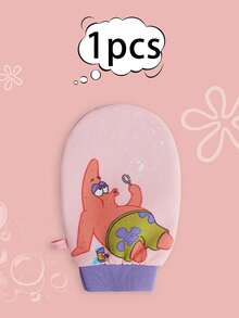 SPONGEBOB 海绵宝宝沐浴海绵，男女通用强力擦洗手套，家用背部擦洗工具，儿童卡通沐浴用品 - 彩色 - 查看 7