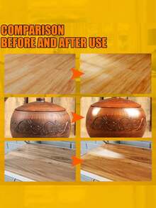 1/3pcs Wood Seasoning Beeswax For Furniture And Floors, Natural Beeswax Furniture Polish For Wood, Multipurpose Beeswax Wood Finish Cleaner For Doors, 2.8oz - one-size - View 5