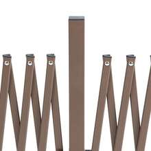Outsunny Extendable Scissor Gate, Garden Barrier, 52-405 Cm, Aluminum, Brown, H 103.5 Cm - Dark Brown - View 5