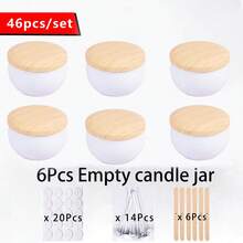 Bộ 46 hũ đựng nến sáp cao cấp kèm nắp an toàn - Hộp tròn tự làm dùng để làm nến, thủ công mỹ nghệ và lưu trữ nhiều vật dụng khác. Món quà hoàn hảo cho phụ nữ, bạn gái, mùa đông, ngày Valentine, trang trí năm mới, trang trí phòng và những món quà thú vị. - Nhiều màu - Xem 8