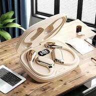 オリジナルQ11 Bluetoothイヤホン 耳に入らない イヤバッド ワイヤレスヘッドフォン 電源表示 マイク付き スポーツHiFiヘッドセット ゲーム用