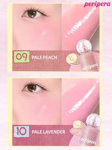Peripera K-Beauty SYRUPY TOK CHEEK 液体腮红，奶油质地，打造自然光泽妆效，触感柔滑，妆容自然，适合日常及韩式妆容。 - #09 Pale Peach - 查看 7