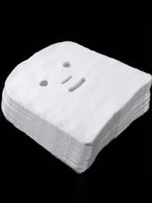 100/50pcs Skin Care Gauze Face Mask, Algae Soft Mask Powder Beauty Gauze Pads - Multicolor - View 2