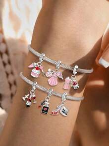 1 mặt dây chuyền đính hạt hình bánh gừng, ca cao, cà phê, gà tây thời trang, thích hợp để làm vòng tay DIY cho nữ. - tập trung - Xem 2