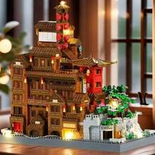 1360pcs Famous Landscape Hue Landmark Building Blocks, Creative Travel Architecture Bricks, ABS Material, Mixed Color Blocks, Suitable For Souvenir Gift