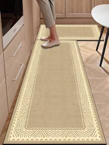 【热销！！！】1 件装软橡胶厨房地垫，3.5 毫米厚厨房地毯，复古简约装饰艺术风格吸水厨房地垫地毯，可自行裁剪以适应厨房尺寸，表面织物材质，中间海绵层，底部橡胶层，适用于厨房地毯、厨房装饰、婚礼装饰、家居装饰、浴室地垫、玄关地垫、洗衣房地垫、走廊地毯、客厅地垫等。 - 彩色 - 查看 11