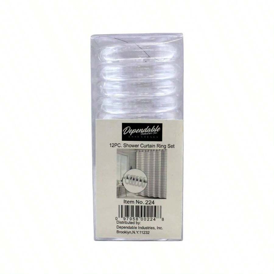 Shower Curtain Rings - Transparent - View 1
