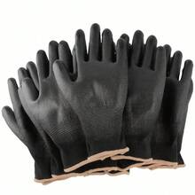 12 Pairs Anti-Static, Anti-Slip, Durable Work Gloves, Suitable For Gardening And Woodworking Safety Operations - Multicolor - View 11