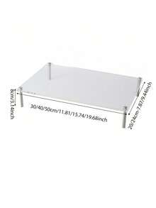 1个透明亚克力笔记本电脑增高架、显示器支架、台式电脑显示器增高架，30/40/50厘米 - 彩色 - 查看 6