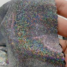 150cm*100cm 闪光激光涤纶面料 彩虹全息婚礼派对背景幕布 服装DIY材料 - 彩色 - 查看 3