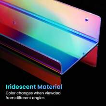 12 Pack Acrylic Shelves Wall Organizer And Storage, 15 Inch Display Shelf Figure, Perfume, Bookshelf Bedroom, Nursery, Room, - 4 + Ánh kim - Xem 4