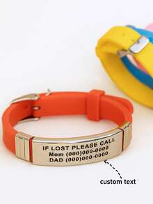 This Wristband Supports Printing Of Exclusive Names And Numbers, Features An Adjustable Style, And Is Very Suitable For Teenagers To Wear. - Multicolor - View 5