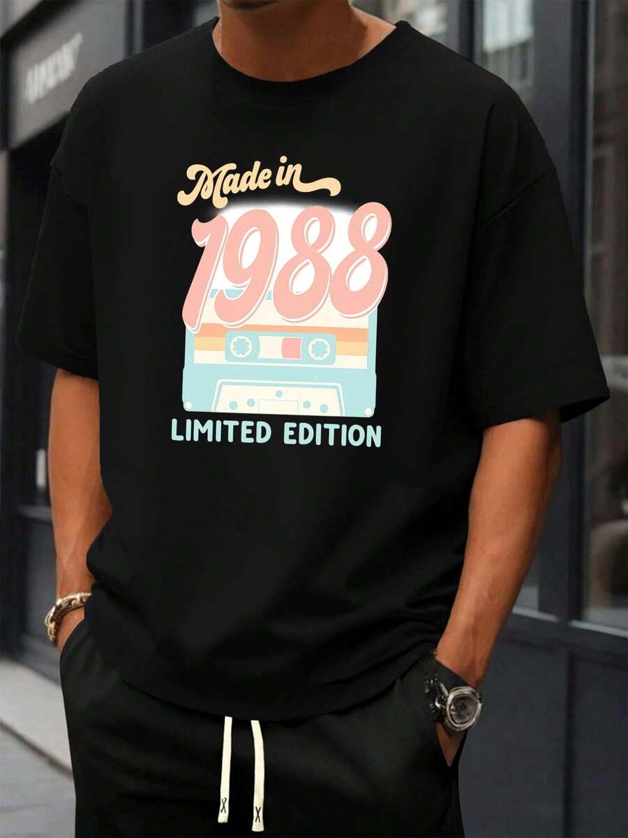 T-shirts pour hommes - Noir - Voir 1