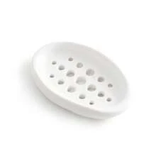 1pc Silicone Soap Dish - Stylish Oval Self-Draining Soap Holder With Multifunctional Storage Rack - Perfect For Bathroom Countertops, Sinks, And Countertops, Ideal For Keeping Soap Bars Within Reach, Durable And Space-Saving Bathroom Accessories