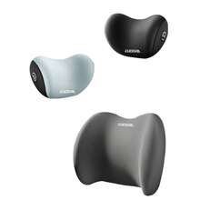 Ergonomiskt set med ländryggs- och nackkudde för bilen, justerbar rem för nackstöd och midjekudde för bilsäte, lindrar nack- och ryggsmärtor, lämplig för kontorsstol/lastbil/rullstol - Multifärgad - Visa 10