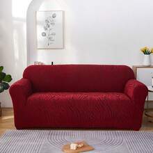 1件装 1/2/3/4座纯色波浪纹防滑弹力沙发套 四季通用可拆卸沙发套 家居装饰 - 1座：适用于长度90-125厘米（35-49英寸）的沙发 / 2座：适用于长度145-170厘米（57-67英寸）的沙发 / 3座：适用于长度190-210厘米（74-83英寸）的沙发 / 4座：适用于长度235-280厘米（92-110英寸）的沙发