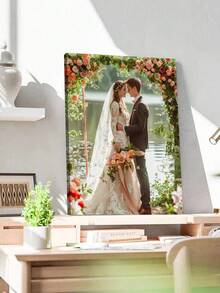 Customized Canvas Wall Art, Frameless Canvas Wall Decor, Indoor Framed Canvas Painting, Suitable For Valentine's Day Decoration, Wedding Decoration, Room Decor, Home Decor, Ideal Gift For Mother's Day, Father's Day, Wedding, Valentine's Day, Party, Birthday, Housewarming, Anniversary - For Him/Her, Boyfriend, Girlfriend, Family, Couple, Friends And Pets, Household Gift, New Year Gift - Multicolor - View 5