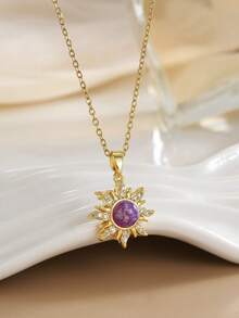 复古天使翅膀羽毛吊坠项链，大号吊坠，优雅链条，个性化项链，女士围兜式项链，结婚礼物 - 7 - 查看 7