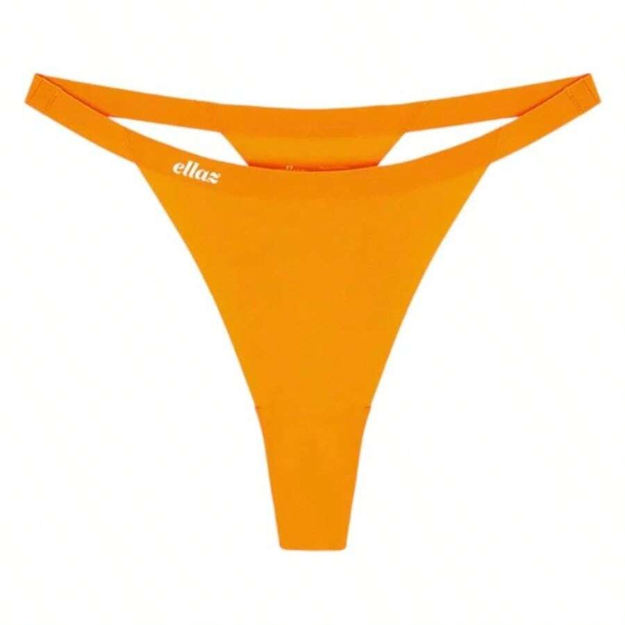 Ellaz Tanga G String Seamless - CH-M + Naranja impactante - Ver 1