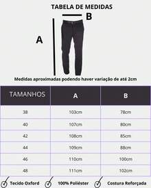 Calça Social Masculina Oxford - Marrom - Visão 7