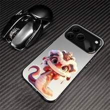 Unable to labelPhone case suitable for  GALAXY S25, S24, S23, S22, S21, S20, A13, A06, A04, FE, PLUS, ULTRA. Halloween gift, Easter gift, for friends and family, couple style. Comfortable to hold, silver color case. - CYK danza del dragón SilverFFAW - Ver 1