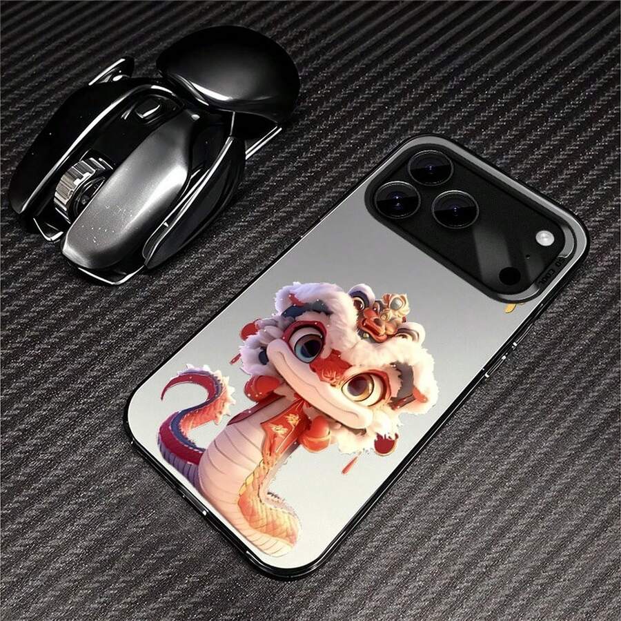 Unable to labelPhone case suitable for GALAXY S25, S24, S23, S22, S21, S20, A13, A06, A04, FE, PLUS, ULTRA. Halloween gift, Easter gift, for friends and family, couple style. Comfortable to hold, silver color case. - CYK danza del dragón SilverFFAW - Ver 1