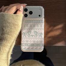 Custodia per telefono personalizzata in marmo rosa, nome