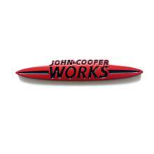 Pegatina de logotipo de coche de metal 3D JOHN WORKS COOPER, aplicable para coche, camión, motocicleta, SUV, capó, maletero, puerta lateral, decoración de carrocería y accesorios