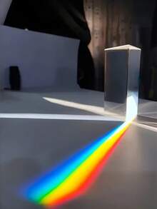 1pc Glass Prism, For Physics Education - Dispersion, Spectrum Teaching, Photography And Scientific Experiment Demonstration Tool - Ideal Gift For Science Enthusiasts, Best Choice For Gifts