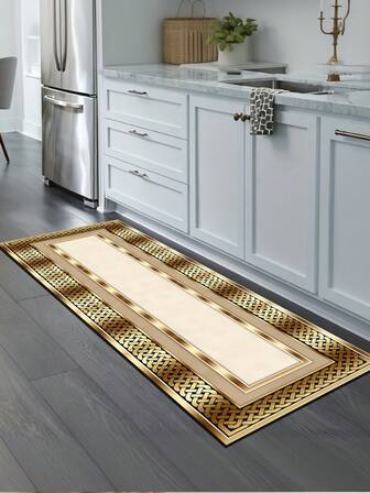 1pc Bestselling Gradient Woven Pattern Rug, Bohemian Style Carpet For Kitchen, Hallway, Non-Slip Farmhouse Kitchen Mat, Runner Rug, Area Rug, Comfortable Standing Mat, Suitable For Floors, Home Decor