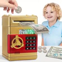 1 Oversized ATM With Password For People Cartoon Savings, Cash And Coins Coin Bank, Best Birthday Gifts Christmas Gifts - 彩色 - 查看 13