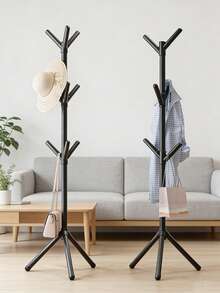 1件简约6钩收纳架，时尚壁挂式设计，可存放外套、帽子和包包，保持玄关和卧室整洁有序。 - 彩色 - 查看 1