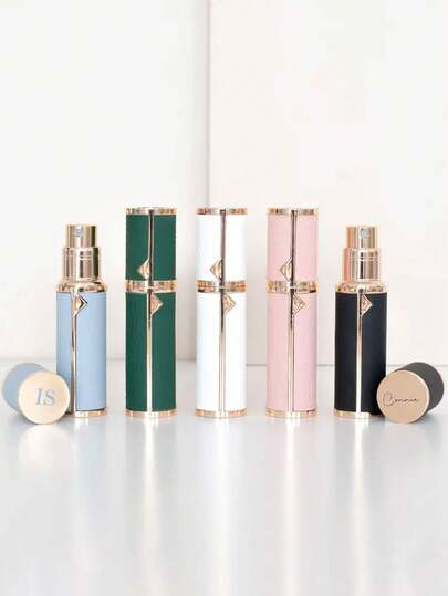 Personalized Travel Perfume Atomizer - Customizable Initial, Refillable, Bridesmaid Gift, Birthday Gift, Anniversary Gift, Valentine's Day Gift, Wedding Favor, Holiday Gift