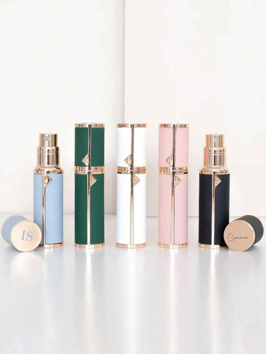 Personalized Travel Perfume Atomizer - Customizable Initial, Refillable, Bridesmaid Gift, Birthday Gift, Anniversary Gift, Valentine's Day Gift, Wedding Favor, Holiday Gift - 5ml - View 1