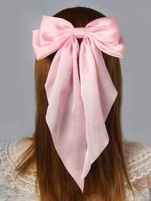 5个超大蝴蝶结发夹，带丝带 - 适合厚发或薄发，防滑爪夹，女孩发饰，丝带，丝带蝴蝶结，发夹，蝴蝶结，派对发饰，母亲节时尚，日常派对，情人节发饰，情人节爪夹，学习用品 - 彩色 - 查看 3