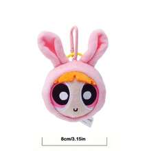 THE POWERPUFF GIRLS Đồ trang trí treo tường hình thú nhồi bông Powerpuff Girls chính hãng, cao 8cm, hình thỏ, chó, gấu dễ thương, móc khóa quà tặng Giáng sinh & Năm mới. - Nhiều màu - Xem 9