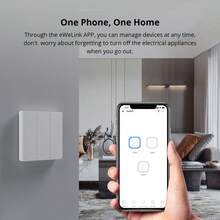 SONOFF 2.4GHz WiFi Matter Light Switch Alexa Smart Mechanical Switch, Neutral Wire Required, Compatible With Alexa, 3 Gang M5-3C-86W, White - 白色 - 查看 5